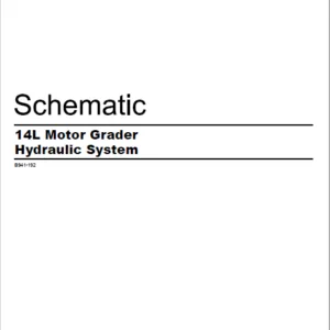 EN CAT 14L Motor Grader  Hydraulic System Schematic  Manual - PDF DOWNLOAD
