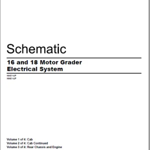 EN CAT 16 and 18 Motor Grader Electrical System Schematic Manual - PDF DOWNLOAD