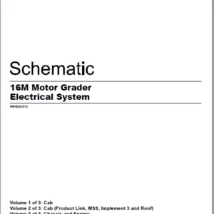 EN CAT 16M Motor Grader Electrical System Schematic Manual  - PDF DOWNLOAD