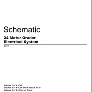 EN CAT 24 Motor Grader Electrical System Schematic Manual - PDF DOWNLOAD