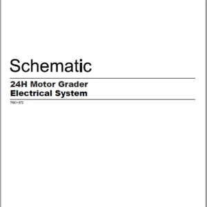EN CAT 24H Motor Grader Electrical System Schematic Manual - PDF DOWNLOAD