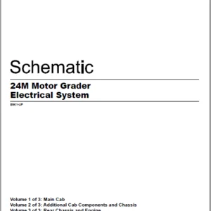 EN CAT 24M Motor Grader Electrical System Schematic Manual - PDF DOWNLOAD