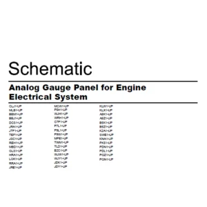 EN CAT Engine Analog Gauge Panel for Engine Electrical System Electric Schematic Manual - PDF DOWNLOAD
