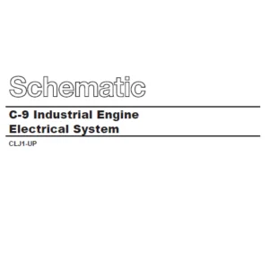 EN CAT Engine C-9 Industrial Engine Electrical System Electric Schematic Manual - PDF DOWNLOAD
