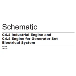 EN CAT Engine C4.4 Industrial Engine C4.4 Engine for Genset Electrical System Electric Schematic Manual  - PDF DOWNLOAD