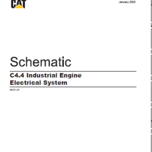 EN CAT Engine C4.4 Industrial Engine Electrical System Electric Schematic Manual - PDF DOWNLOAD