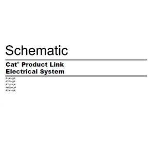 EN CAT Engine - Generator  Cat® Product Link Electrical System Schematic Manual - PDF DOWNLOAD