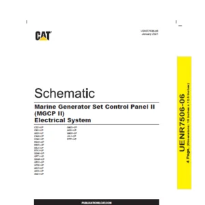 EN CAT Engine - Generator Marine Generator Set Control Panel II (MGCP II) Electrical System Schematic Manual - PDF DOWNLOAD