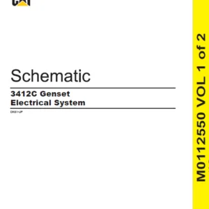 EN CAT Engine - Generator Set 3412C Genset Electrical System Schematic Manual - PDF DOWNLOAD