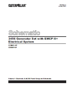 EN CAT Engine - Generator Set 3456 EMCP II Electrical System Schematic Manual - PDF  DOWNLOAD