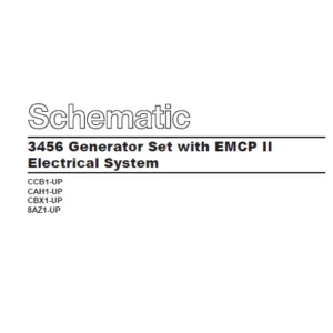 EN CAT Engine - Generator Set 3456 EMCP II Electrical System Schematic Manual - PDF DOWNLOAD