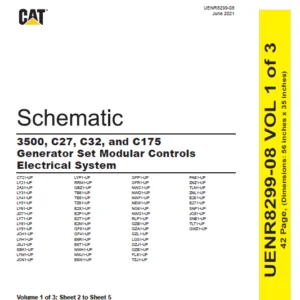 EN CAT Engine - Generator Set 3500 C27 C32 C175 Modular Controls Electrical System  Schematic Manual - PDF DOWNLOAD