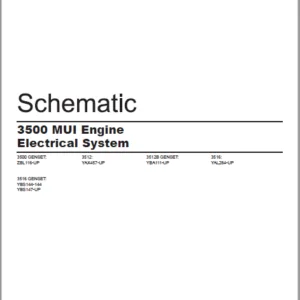 EN CAT Engine - Generator Set 3500 MUI Engine Electrical System Schematic Manual - PDF DOWNLOAD