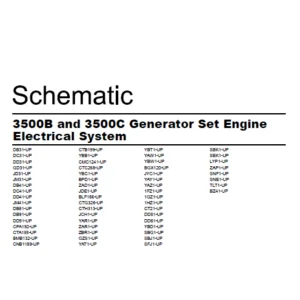 EN CAT Engine - Generator Set 3500B 3500C Electrical System Schematic Manual - PDF DOWNLOAD