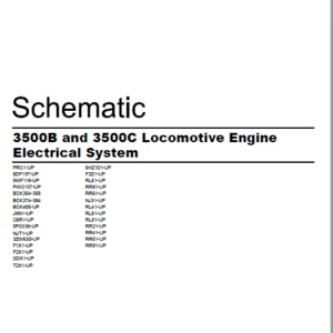 EN CAT Engine - Generator Set 3500B 3500C Locomotive Engine Electrical System Schematic Manual - PDF DOWNLOAD