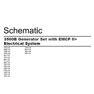 EN CAT Engine - Generator Set 3500B Generator Set with EMCP II+ Electrical System Schematic Manual - PDF DOWNLOAD