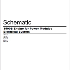 EN CAT Engine - Generator Set 3500B Power Modules Electrical System Schematic  Manual  - PDF DOWNLOAD