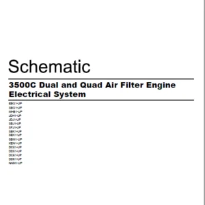 EN CAT Engine - Generator Set 3500C Dual Quad Air Filter Engine Electrical System Schematic Manual - PDF DOWNLOAD