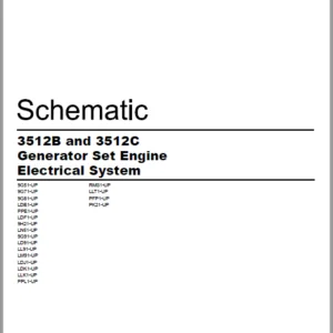 EN CAT Engine - Generator Set 3512B 3512C Electrical System Schematic Manual - PDF DOWNLOAD