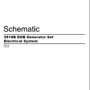 EN CAT Engine - Generator Set 3516B DGB Electrical System   Schematic Manual - PDF DOWNLOAD