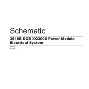 EN CAT Engine - Generator Set  3516B DGB XQ2000 POWER MODULE ELECTRICAL SYSTEM  Schematic Manual - PDF Download