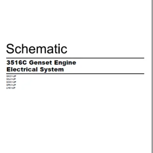 EN CAT Engine - Generator Set 3516C Genset Engine Electrical System Schematic  Manual  - PDF DOWNLOAD