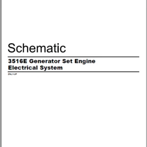 EN CAT Engine - Generator Set 3516E Electrical System Schematic Manual - PDF  DOWNLOAD