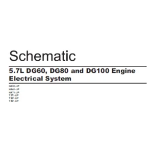 EN CAT Engine - Generator Set 5.L DG60 DG80 DG100 Engine Electrical System Schematic Manual - PDF DOWNLOAD