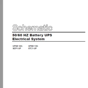 EN CAT Engine - Generator Set 50 60 HZ Battery UPS Electrical System Schematic Manual  - PDF DOWNLOAD