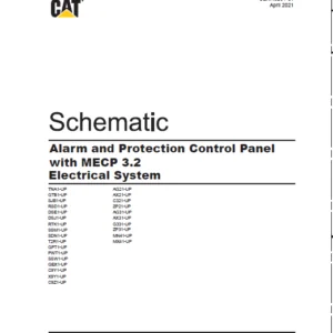 EN CAT Engine - Generator Set Alarm Protection Control Panel with MECP 3.2 Electrical System  Schematic Manual