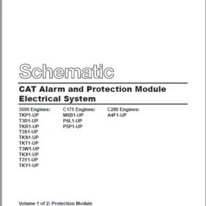 EN CAT Engine - Generator Set Alarm Protection Module Electrical System Schematic  Manual - PDF DOWNLOAD