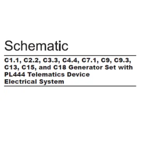 EN CAT Engine - Generator Set C1.1 C2.2 C3.3 C4.4 C7.1 C9 C9.3 C13 C15 C18 PL444 Telematics Device Electrical System Schematic Manual