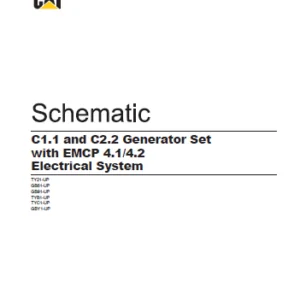 EN CAT Engine - Generator Set C1.1 C2.2 EMCP 4.1 4.2 Electrical System Schematic Manual - PDF DOWNLOAD