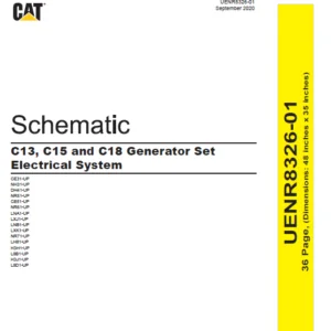 EN CAT Engine - Generator Set C13 C15 C18 Electrical System Schematic Manual  - PDF DOWNLOAD