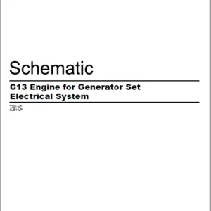 EN CAT Engine - Generator Set C13 Electrical System Schematic Manual -PDF DOWNLOAD