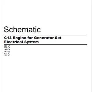 EN CAT Engine - Generator Set C13 Electrical System  Schematic Manual - PDF DOWNLOAD
