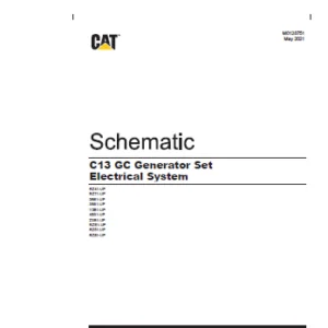 EN CAT Engine - Generator Set G3520C G3520E Engine Electrical System  Schematic Manual  - PDF DOWNLOAD