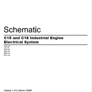 EN CAT Engine - Generator Set C15 C18 Industrial Engine Electrical System  Schematic Manual  - PDF DOWNLOAD