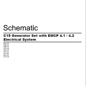 EN CAT Engine - Generator Set C15 EMCP 4.1 4.2 Electrical System Schematic Manual - PDF DOWNLOAD