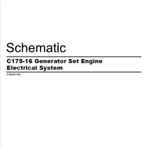 EN CAT Engine - Generator Set C175-16 Electrical System Schematic Manual - PDF DOWNLOAD