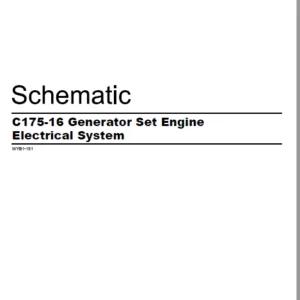 EN CAT Engine - Generator Set C175-16 Electrical System  Schematic Manual - PDF DOWNLOAD