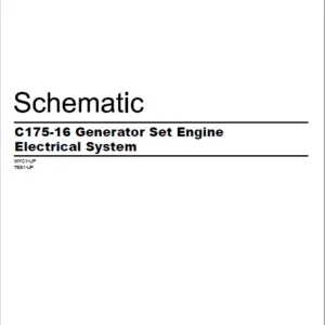 EN CAT Engine - Generator Set C175-16 Electrical System  Schematic Manual - PDF DOWNLOAD