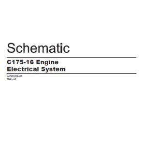 EN CAT Engine - Generator Set C175-16 Engine Electrical System Schematic Manual - PDF DOWNLOAD