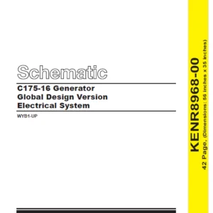 EN CAT Engine - Generator Set C175-16 Generator Global Design Version Electrical System Schematic Manual -PDF DOWNLOAD