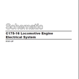 EN CAT Engine - Generator Set C175-16 Locomotive Engine Electrical System  Schematic Manual - PDF DOWNLOAD