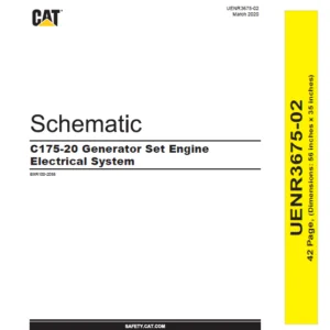 EN CAT Engine - Generator Set C175-20 Electrical System  Schematic Manual - PDF DOWNLOAD