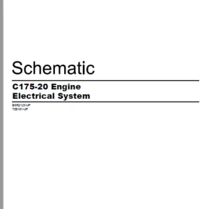 EN CAT Engine - Generator Set C175-20 Engine Electrical System  Schematic Manual - PDF DOWNLOAD