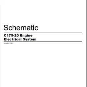 EN CAT Engine - Generator Set C175-20 Engine Electrical System Schematic Manual - PDF DOWNLOAD