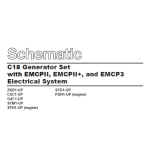 EN CAT Engine - Generator Set C18 EMCPII EMCPII EMCP3 Electrical System Schematic Manual - PDF DOWNLOAD