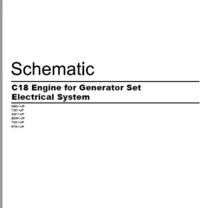EN CAT Engine - Generator Set C18 Electrical System Schematic Manual - PDF DOWNLOAD